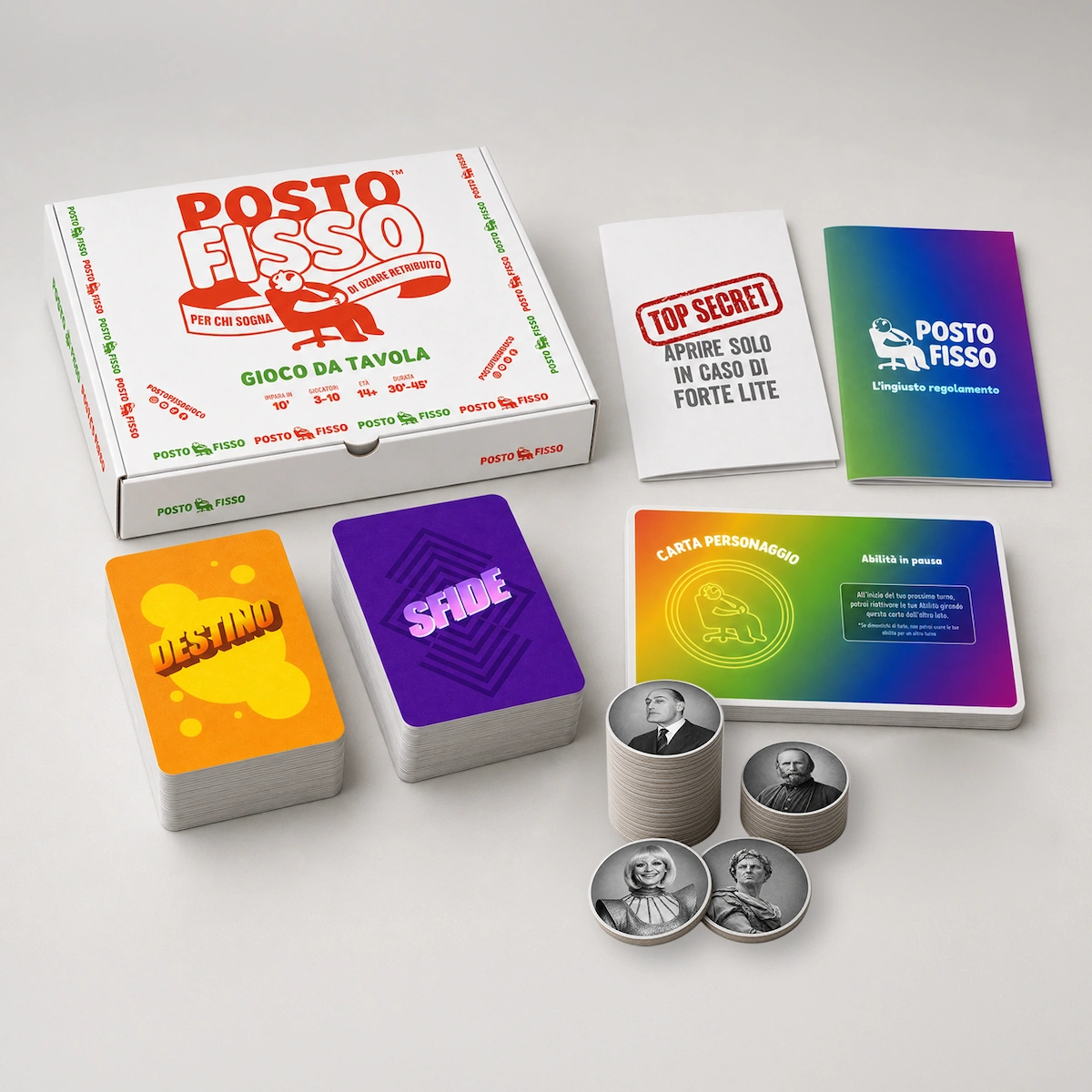 Tutto il contenuto della scatola di Posto Fisso